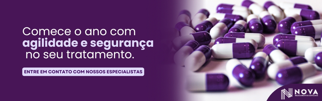 Imagem ilustrativa acompanhada de uma frase institucional para a Nova Medicamentos